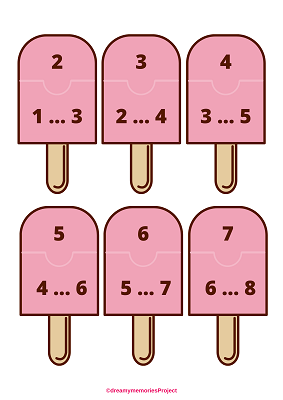 Παγωτάκια - Η σειρά των αριθμών από 0 έως 100