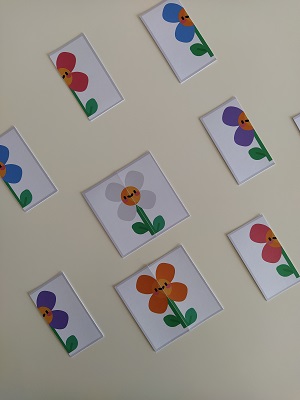 Πάζλ 2 κομματιών - Λουλούδια σε διάφορα χρώματα